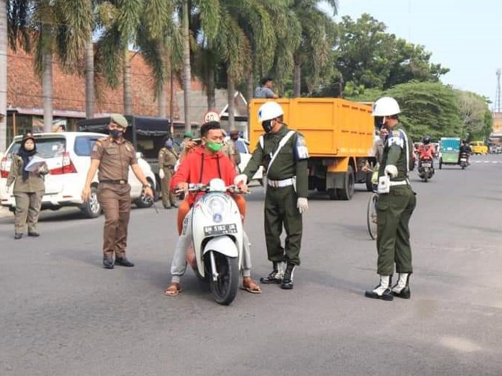 Razia Masker di Binjai