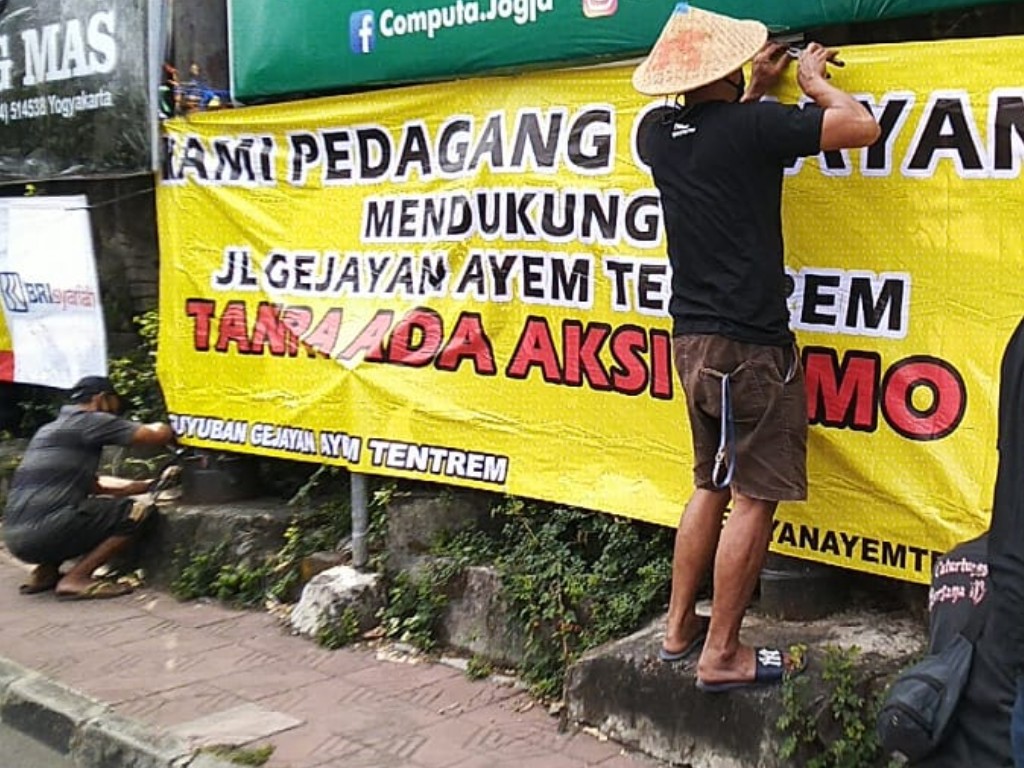 Toak Aksi di Gejayan Yogyakarta
