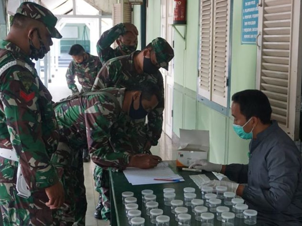 Tes Urine TNI Mendadak di Yogyakarta