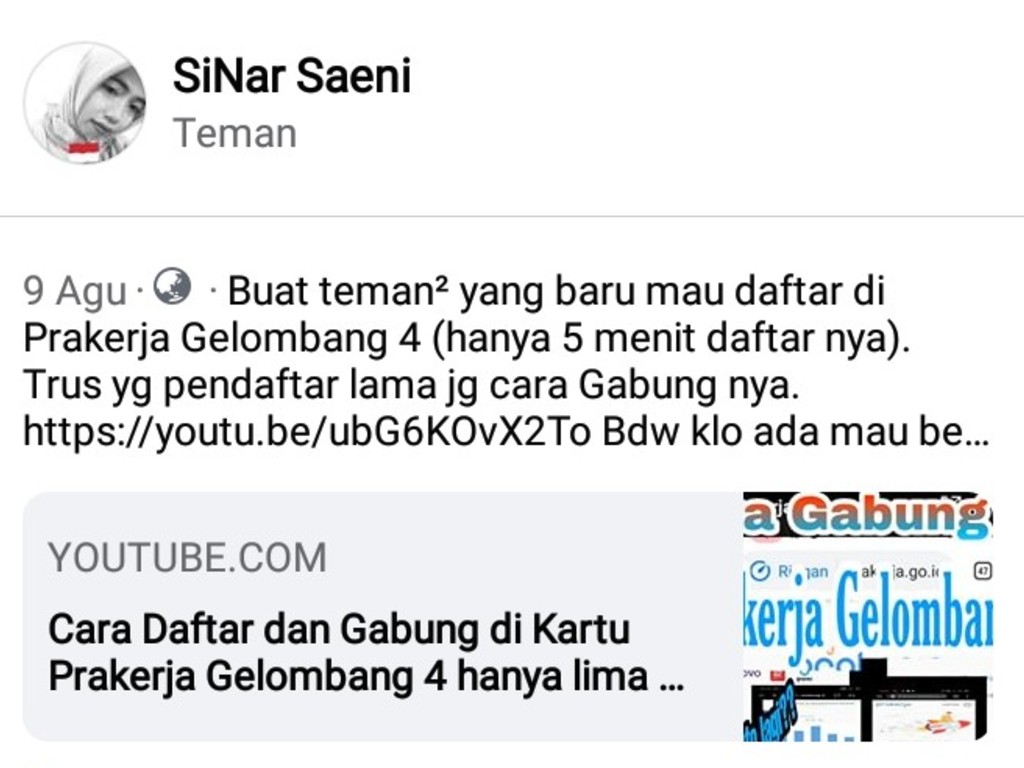 Penerima Kartu Prakerja