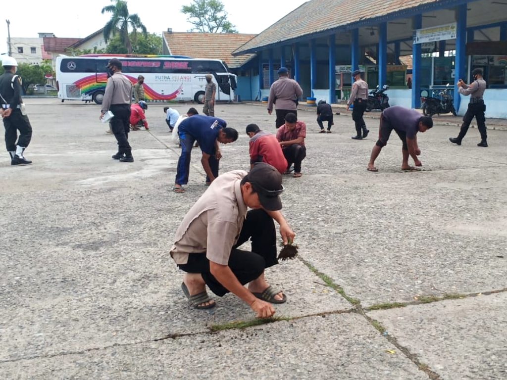 Sanksi Masker di Aceh