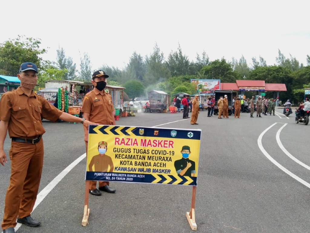 Razia Masker di Banda Aceh