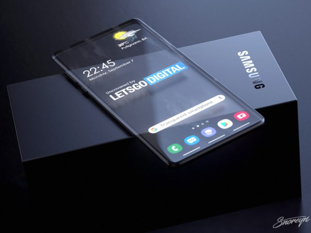 Ponsel transparan Samsung