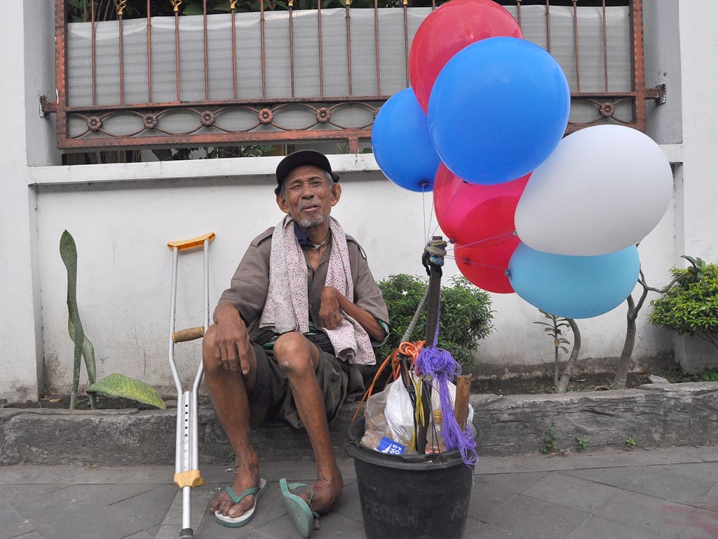  Penjual Balon  Difabel di Kotagede Yogyakarta Tagar