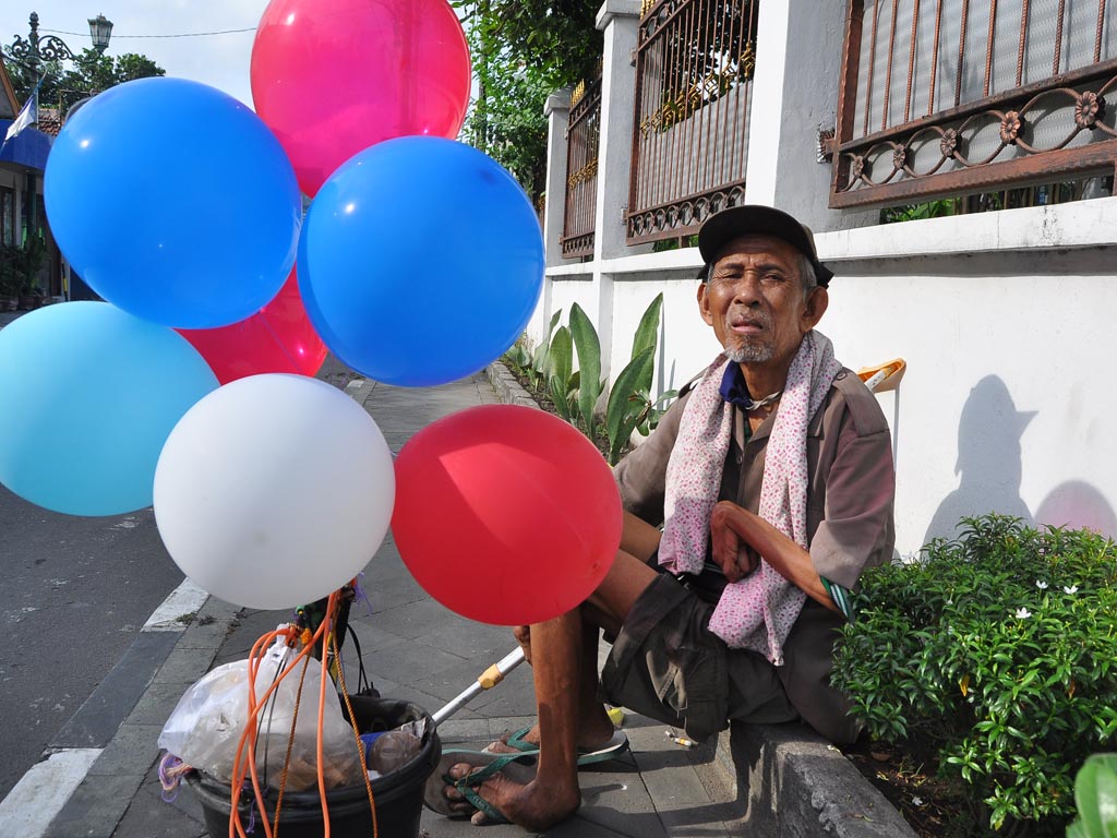  Penjual Balon  Difabel di Kotagede Yogyakarta Tagar