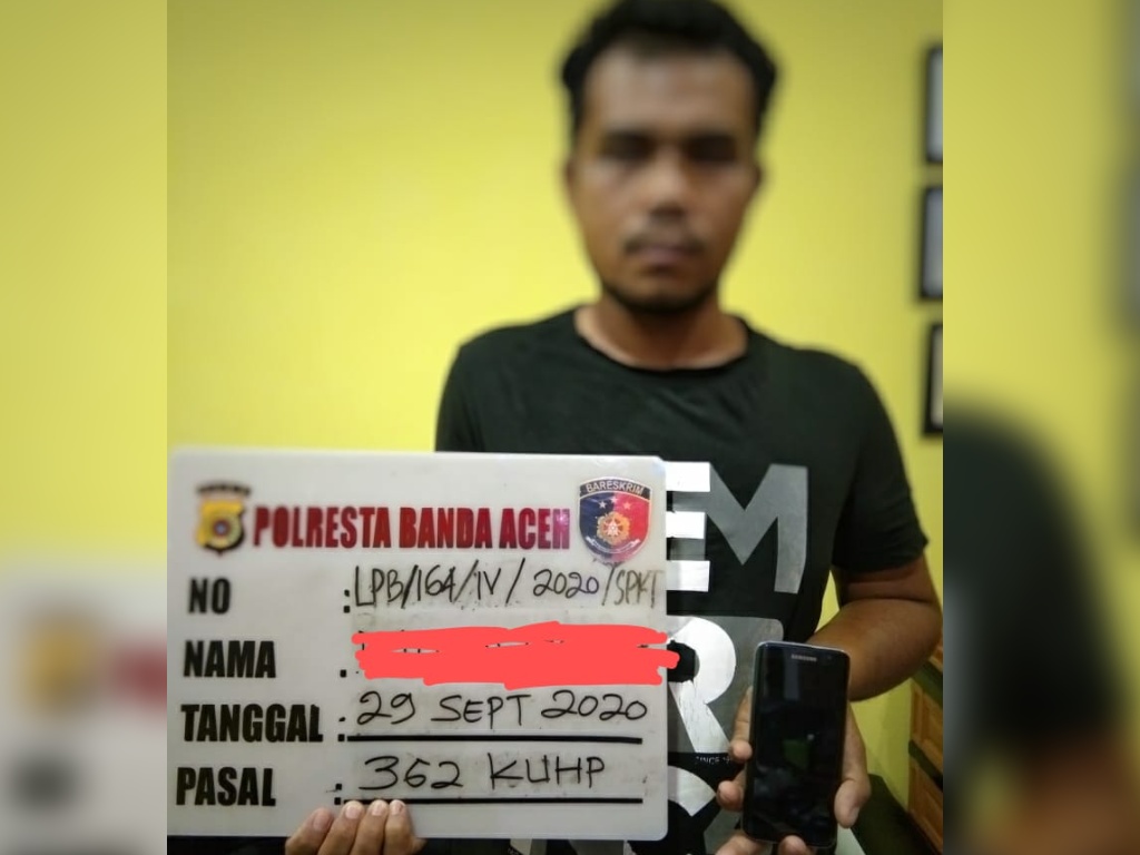 Pencuri HP di Banda Aceh