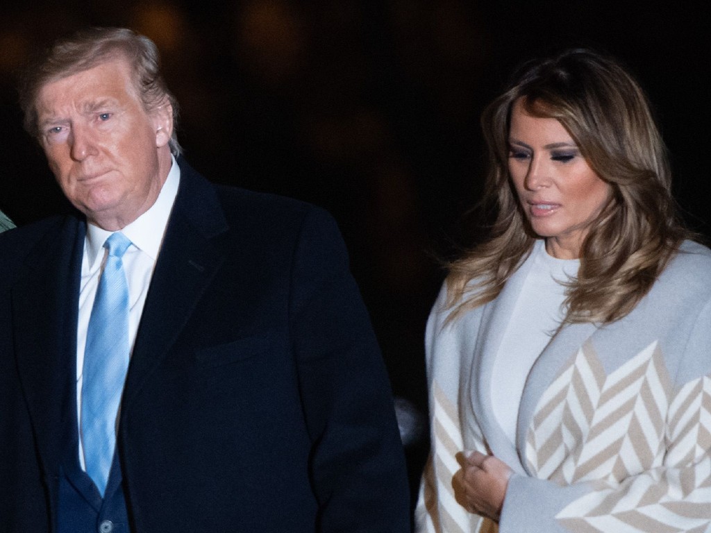 Trump Bersama istrinya