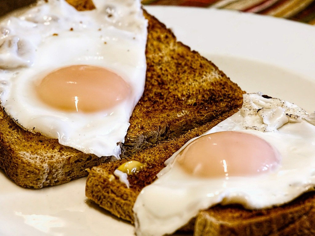 Roti gandum dan telur