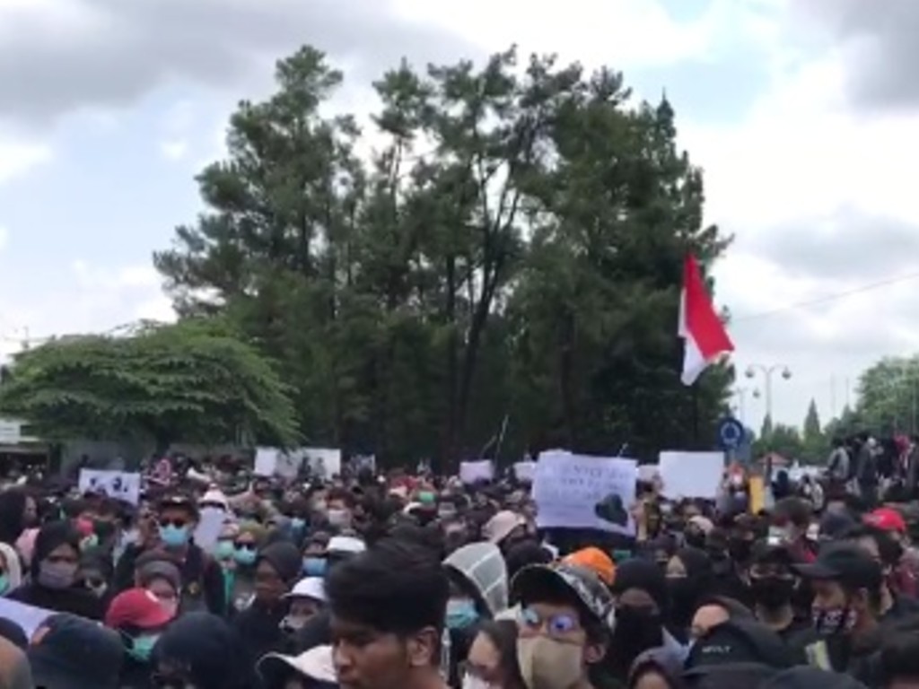 Demo Omnibus Law di Yogyakarta