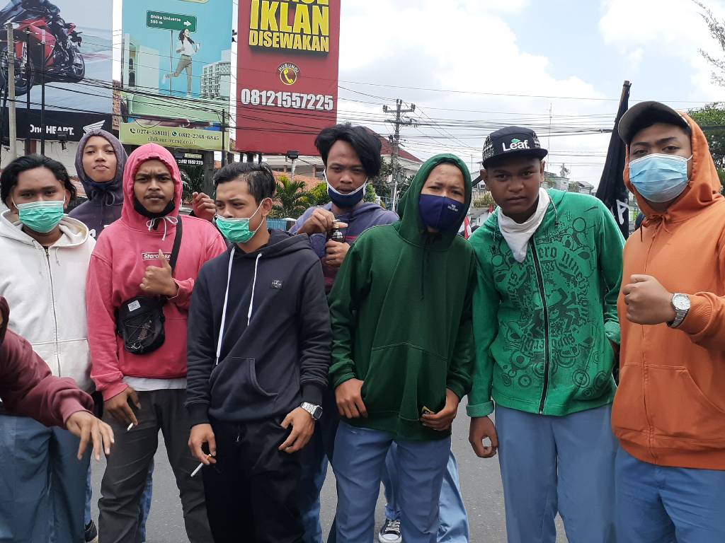 Pelajar Demo di Yogyakarta