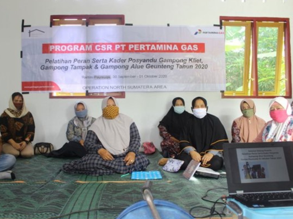 Pelatihan Posyandu oleh Pertagas