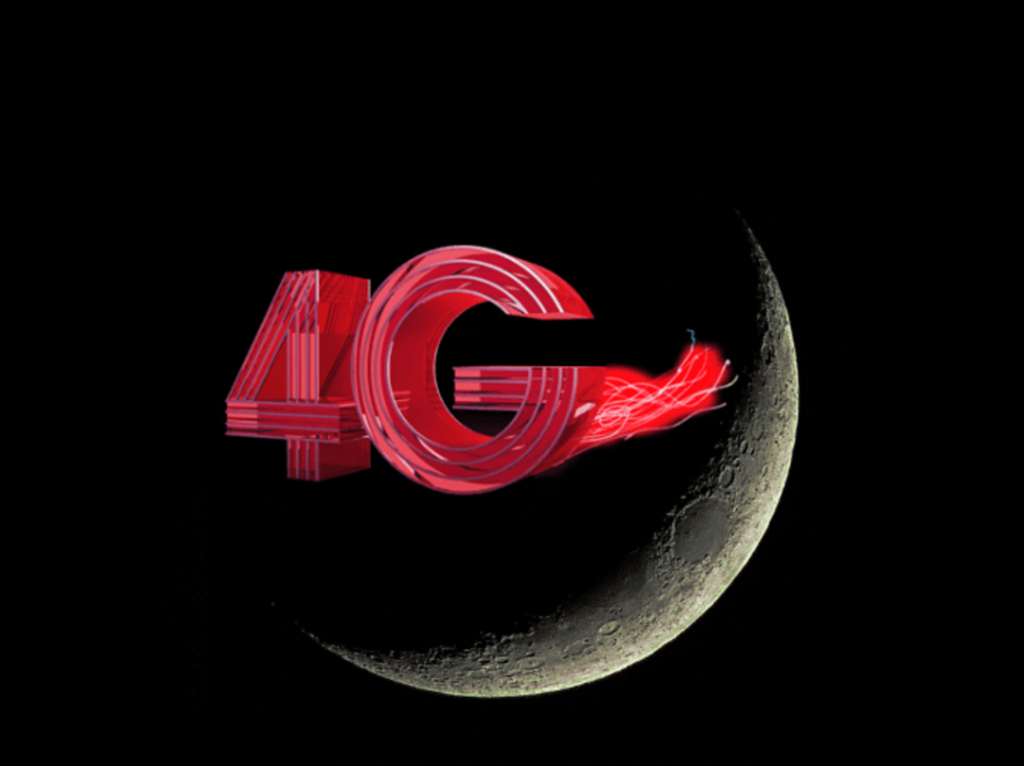 Ilustrasi 4G di Bulan