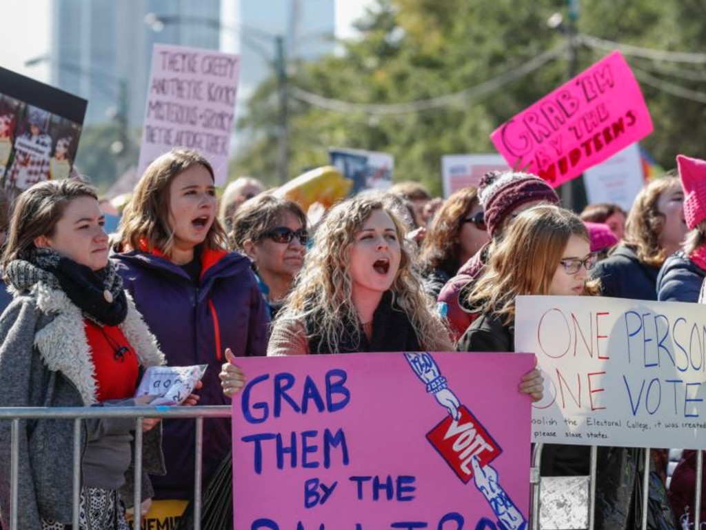 demo perempuan amerika