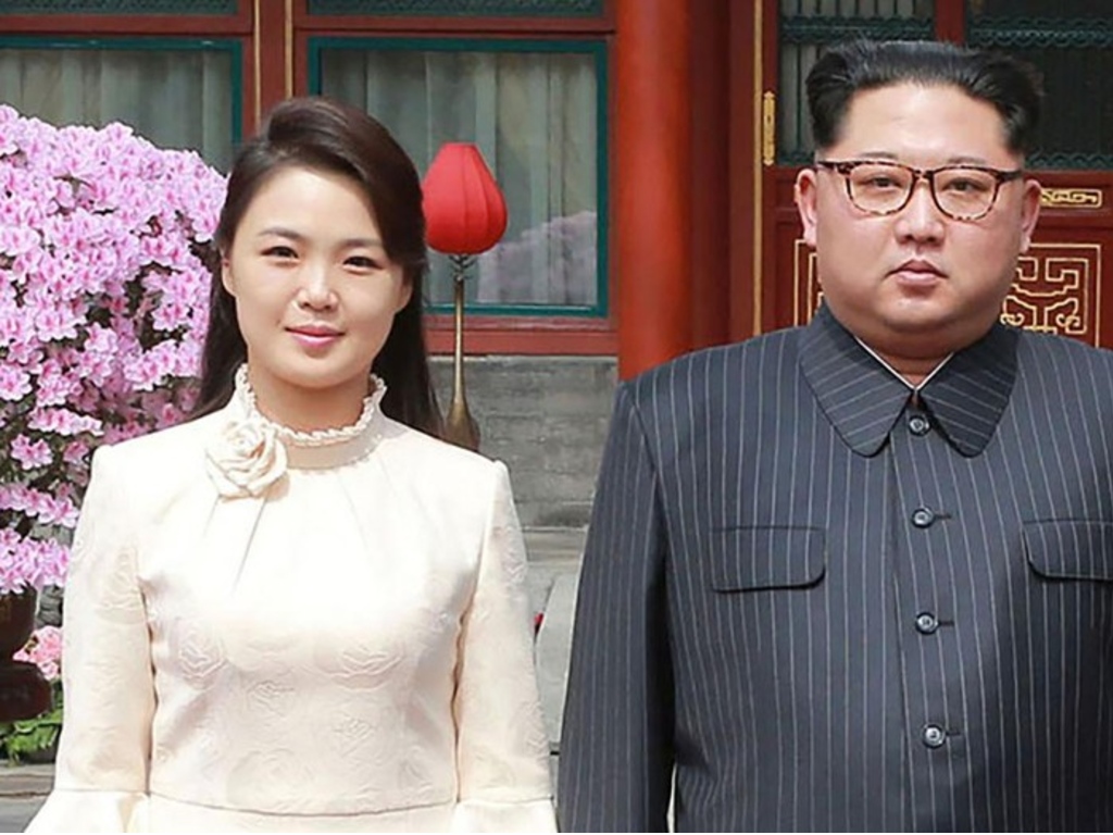 Kim bersama istri