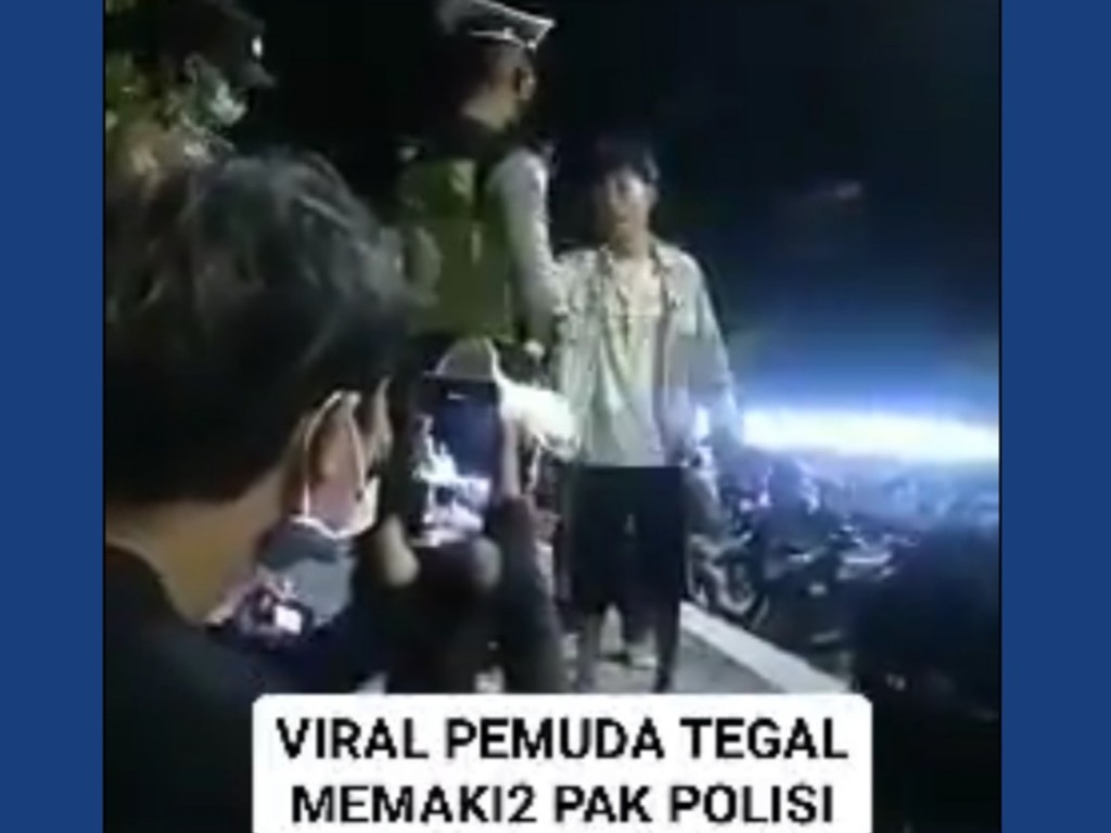 pemuda tegal maki polisi