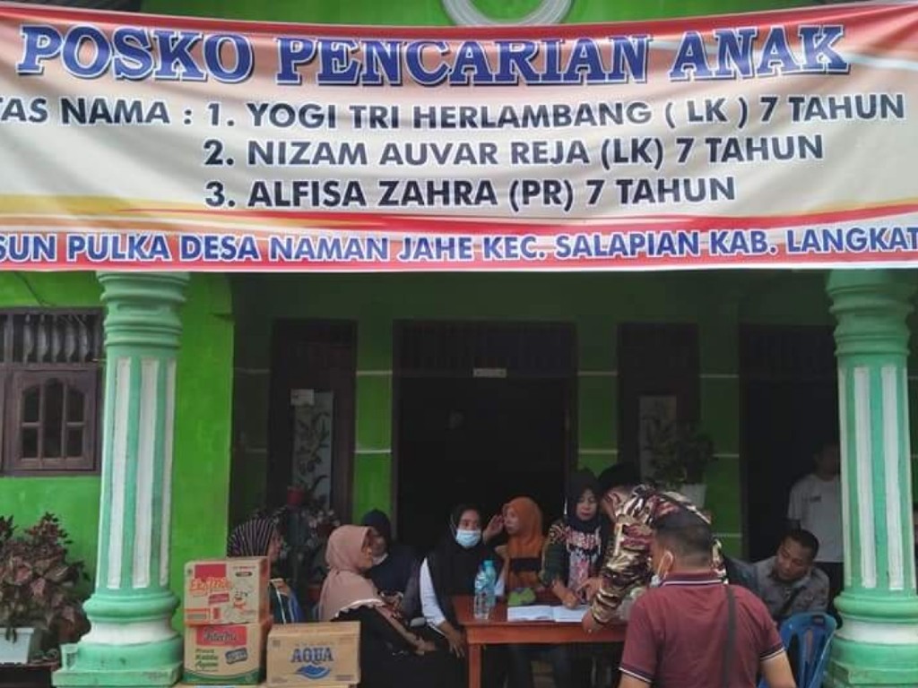 Posko Anak Hilang di Langkat