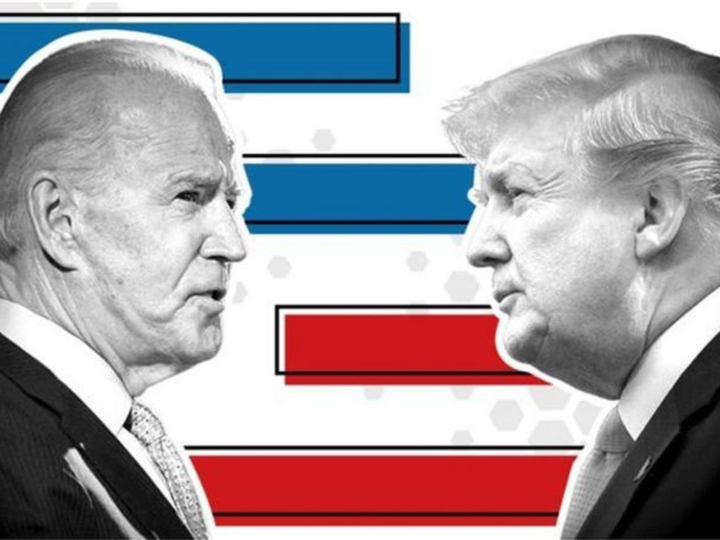 trump dan biden jajak pendapt