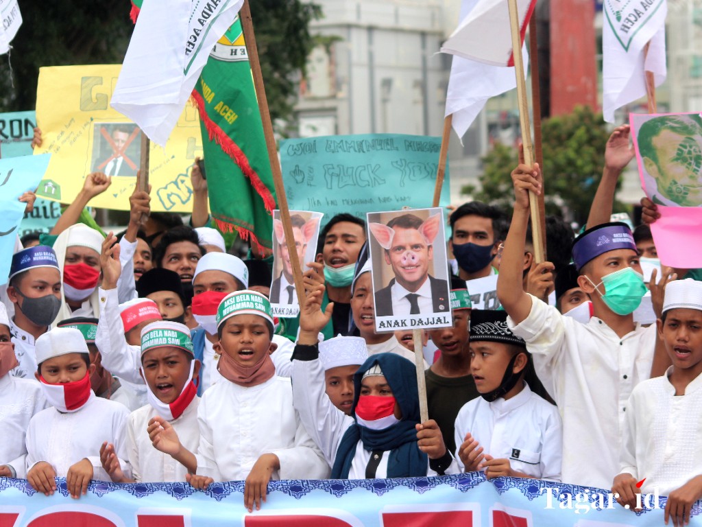 Aksi Presiden Prancis di Aceh