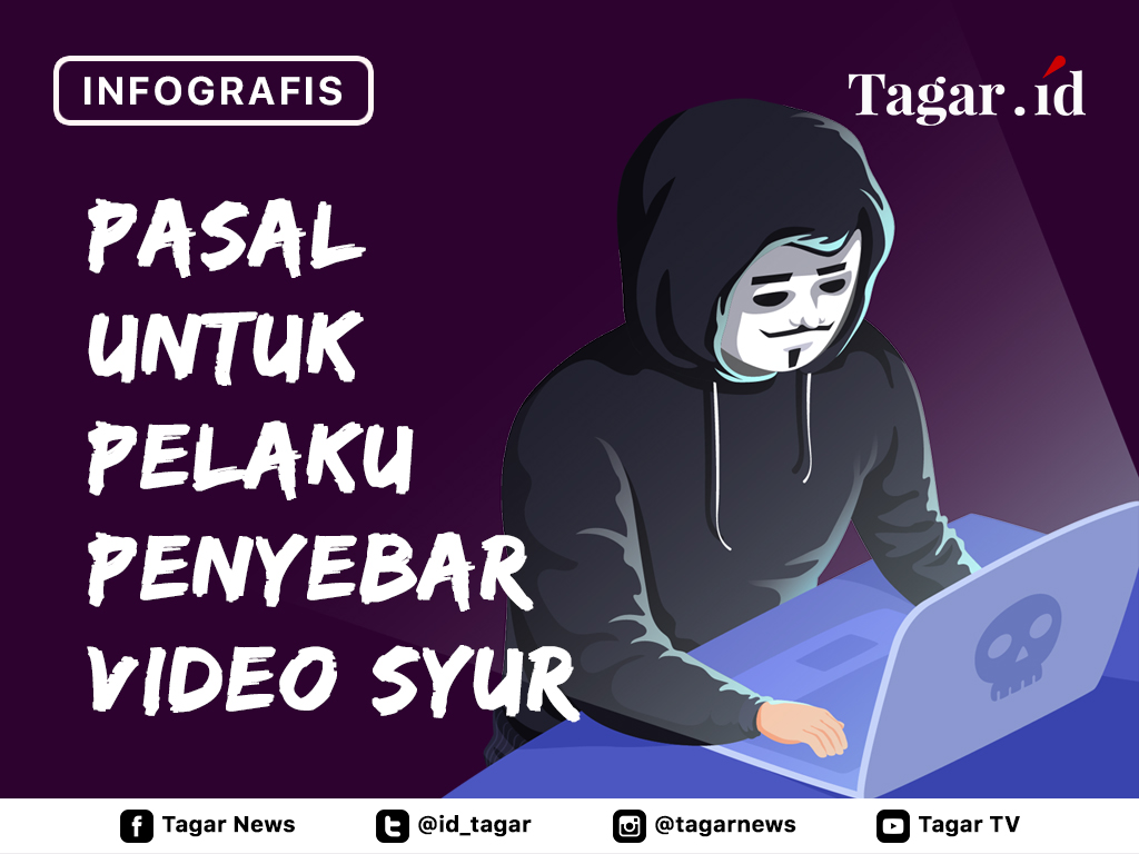 Infografis Cover: Pasal untuk Pelaku Penyebar Video Syur