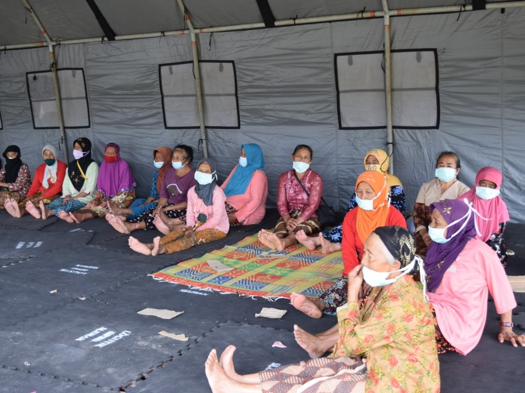 Pengungsi Merapi di Sleman