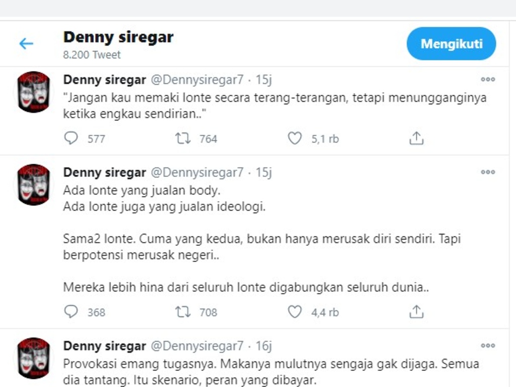 Cuitan Denny Siregar