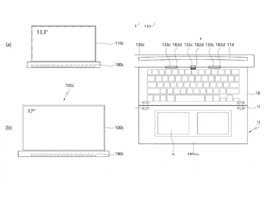 Laptop layar gulung