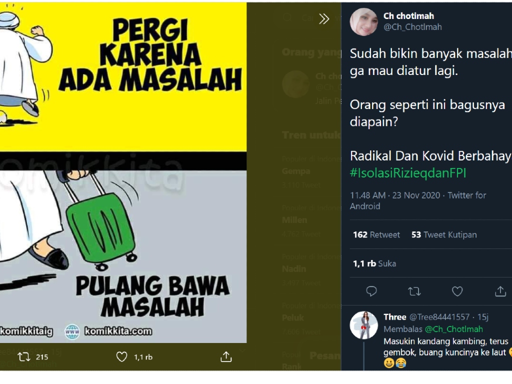 #IsolasiRizieqdanFPI