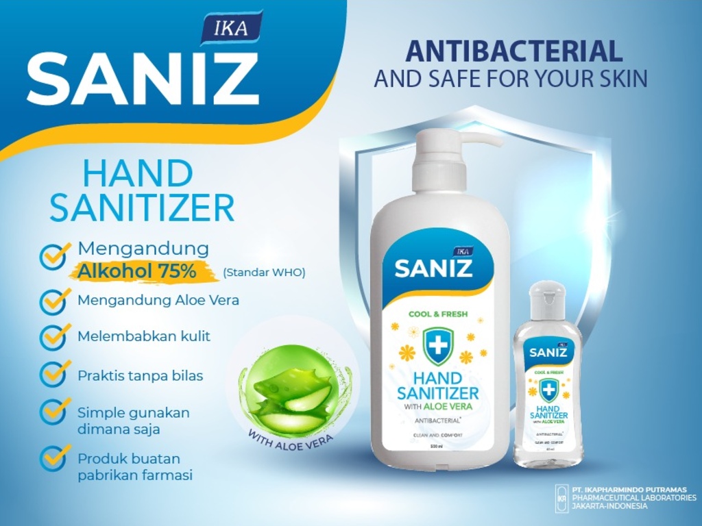 Ika Saniz Cool & Fresh hand sanitizer