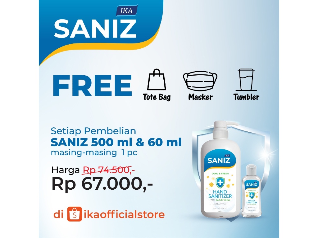 Ika Saniz Cool & Fresh hand sanitizer