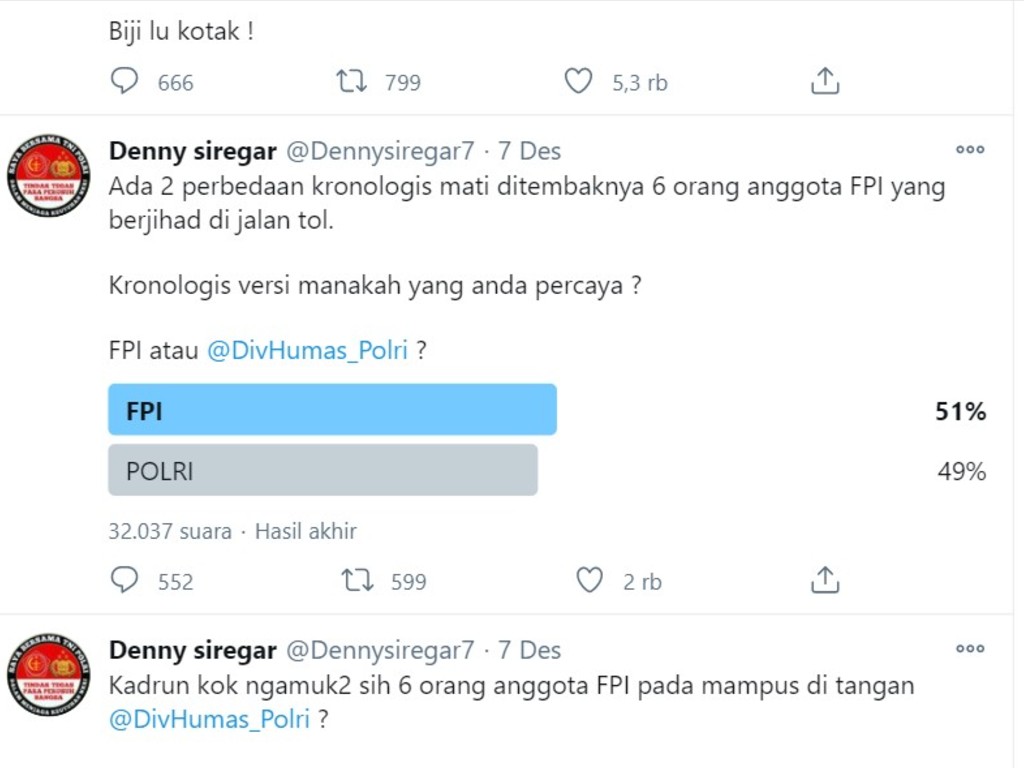 Survei Denny Siregar