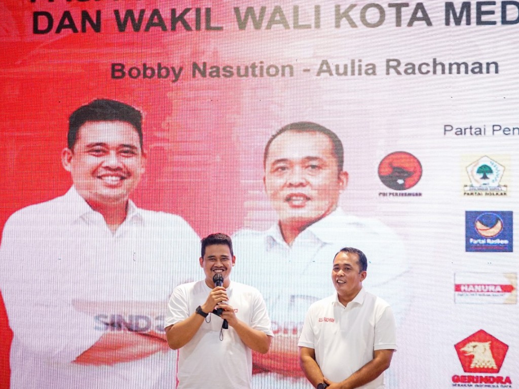 Bobby Nasution didampingi Aulia Rachman