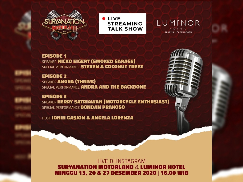 Luminor Hotel Suryanation Motorland Live Streaming Talk Show