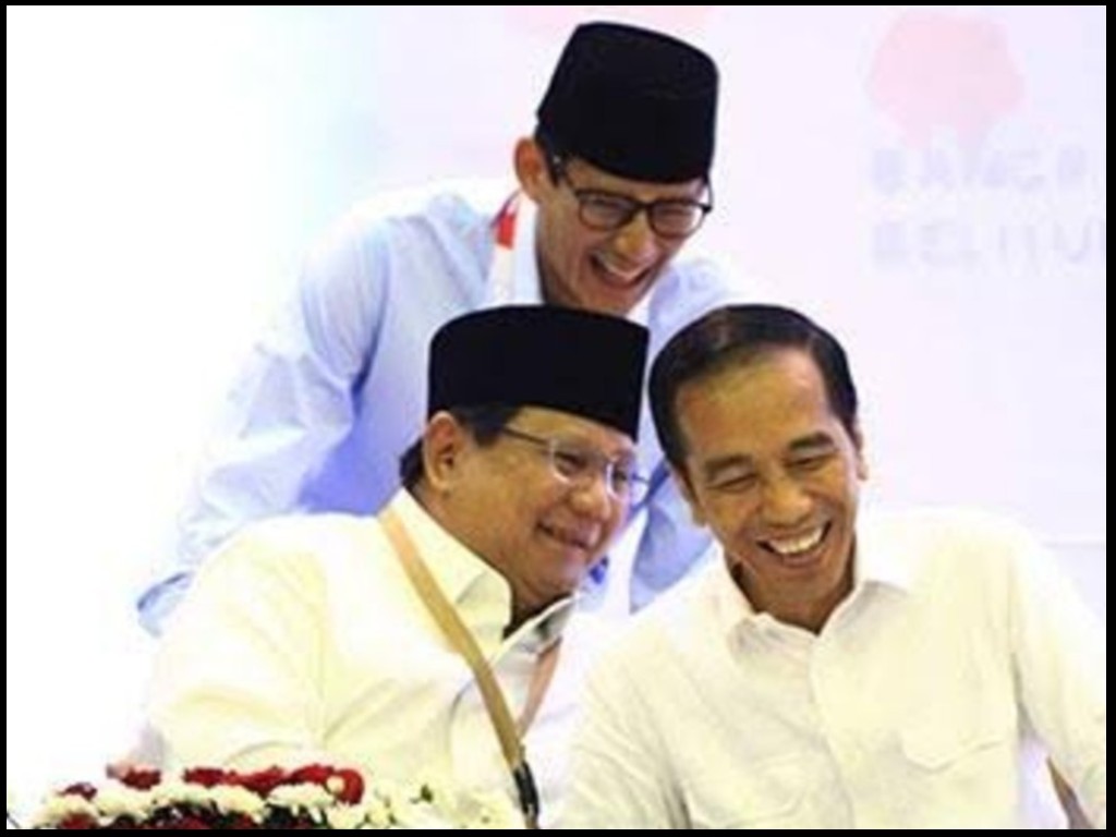 Jokowi, Prabowo, Sandiaga