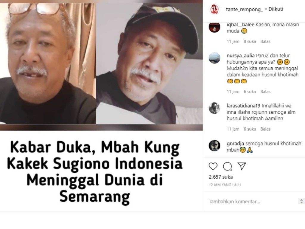 Hamid Hendrawan alias Kakek Sugiono