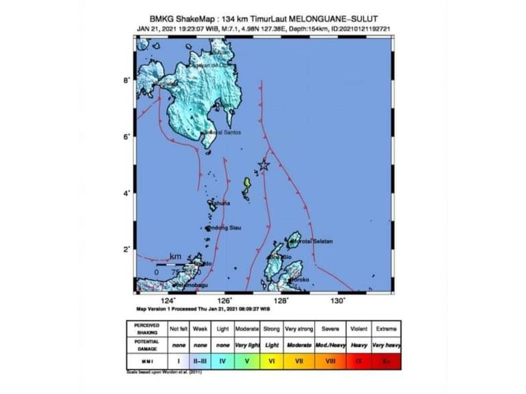 Gempa Sulut