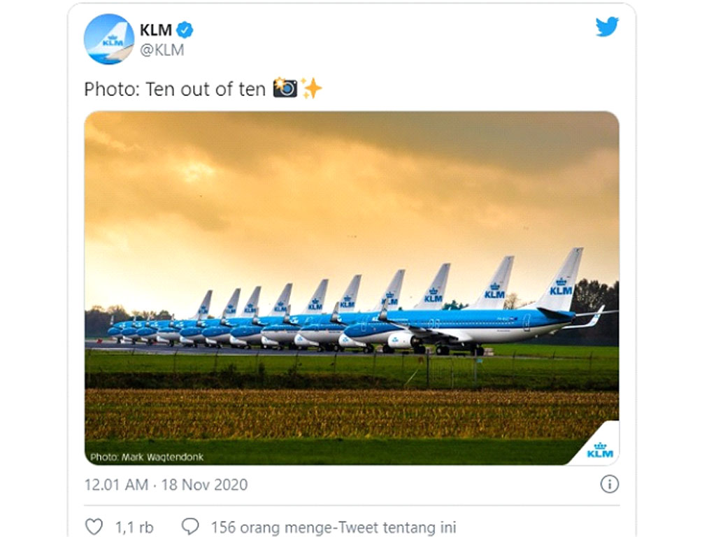 tweet klm