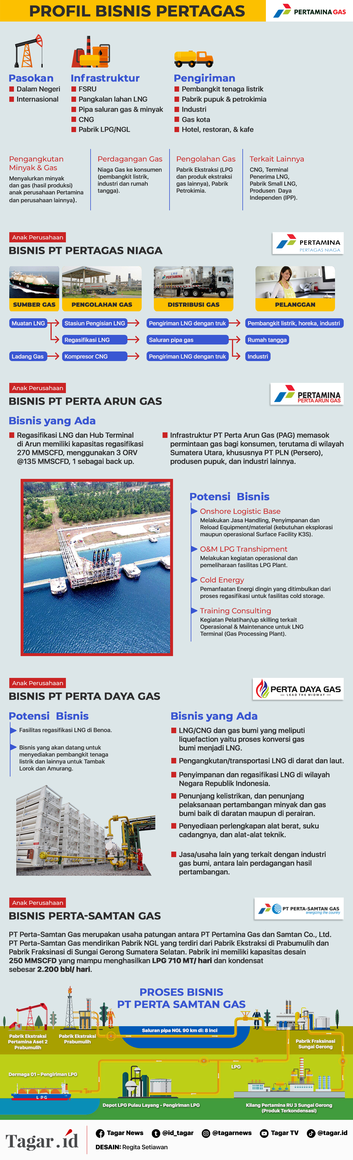 Infografis: Profil Bisnis Pertagas