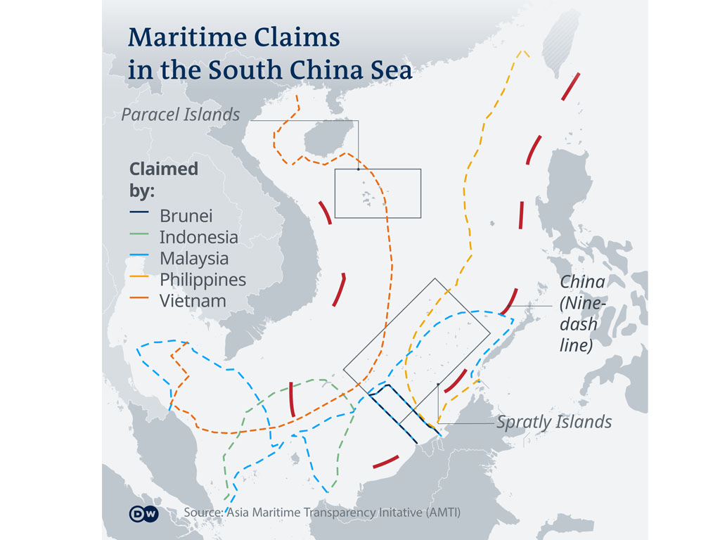 peta klain di laut china