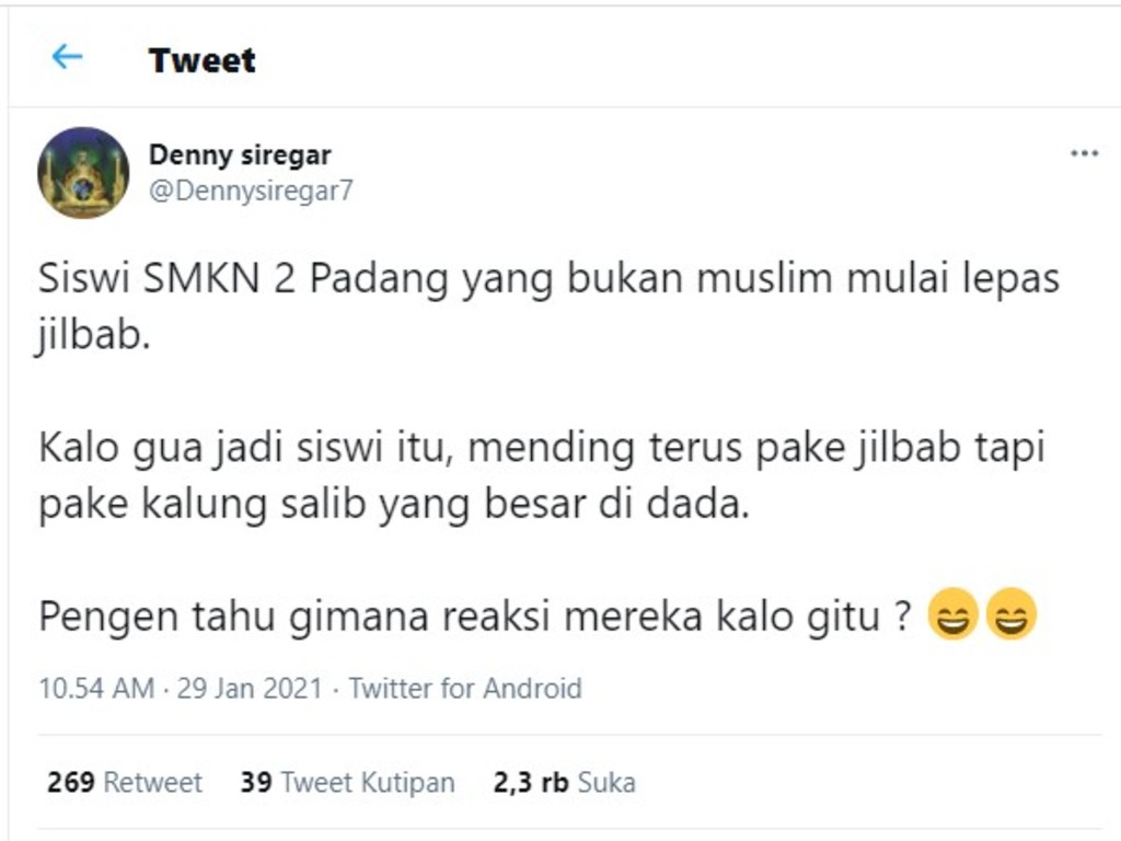 Cuitan Denny Siregar