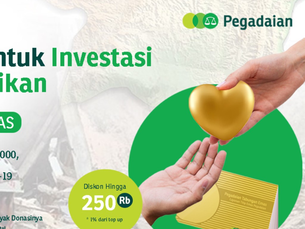 Pegadaian Ajak Masyarakat Menabung Emas Sambil Berdonasi Tagar