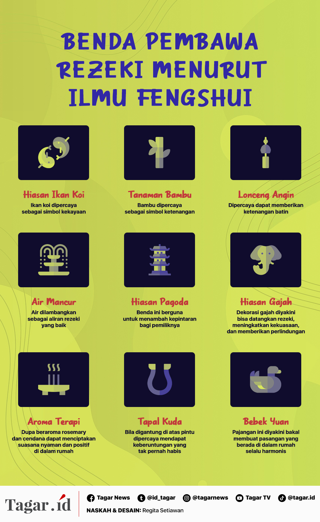 Infografis: Benda Pembawa Rezeki Menurut Ilmu Fengshui