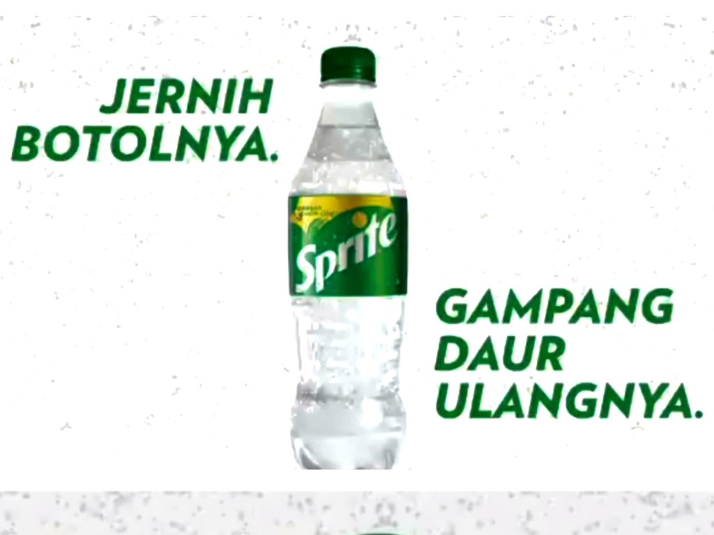  Sprite  Ubah Botol  Hijau dengan PET Bening Mudah Didaur 