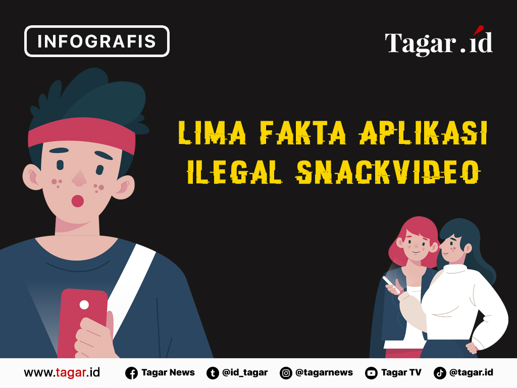 Infografis Cover: Lima Fakta Aplikasi Ilegal SnackVideo