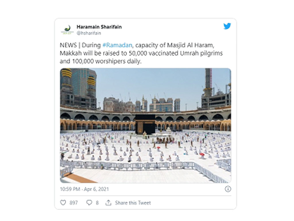 tweet haramain