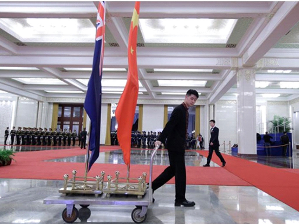 bendera china dan selandia baru