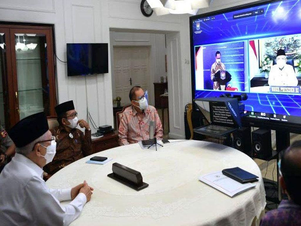 Wapres) KH Ma’rif Amin meresmikan secara virtual acara Amaliyah Ramadhan 1442 H