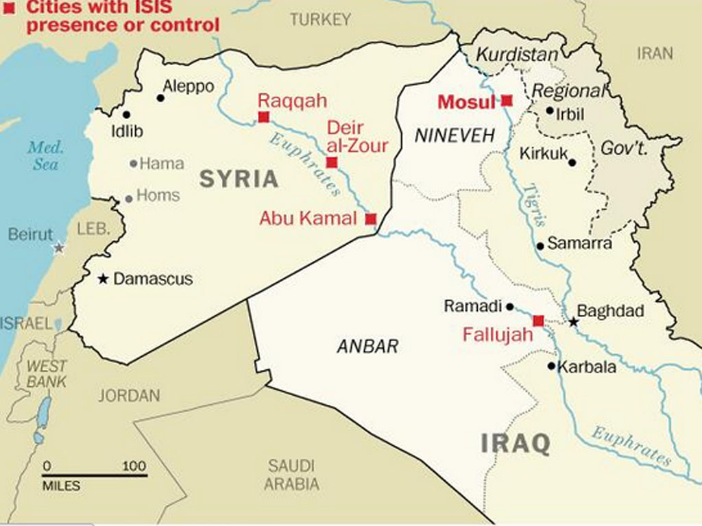 letak mosul di irak