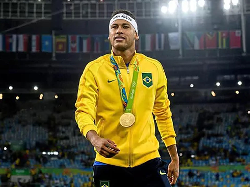 neymar medali emas olipiade brasil