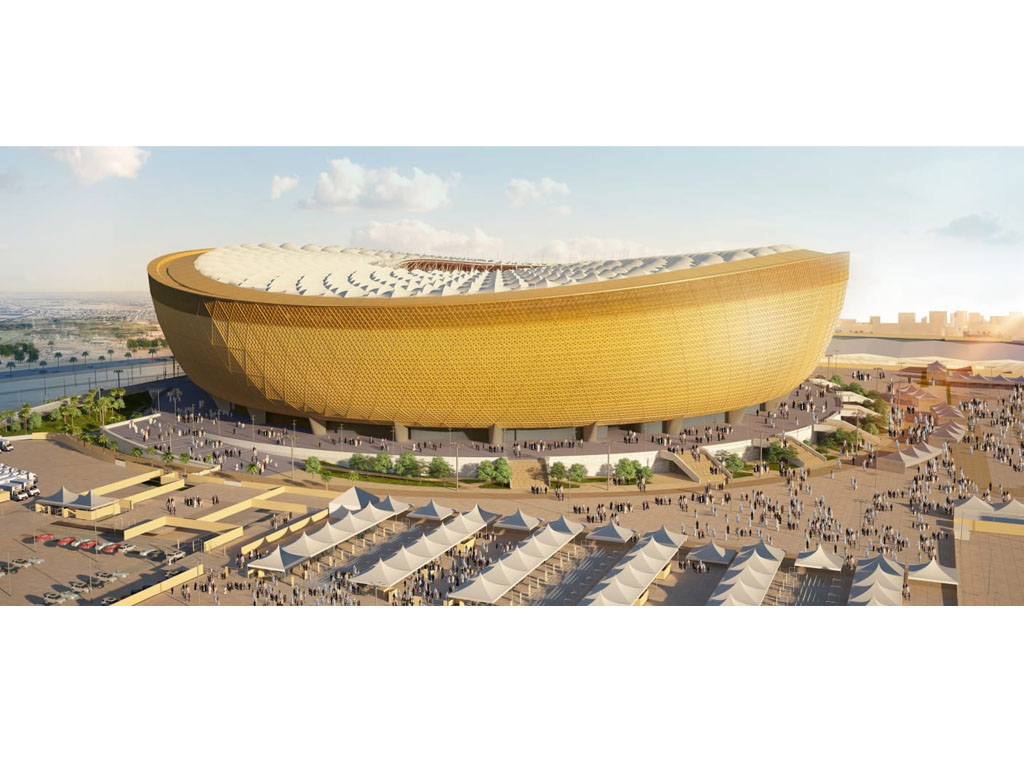salah satu stadion di qatar