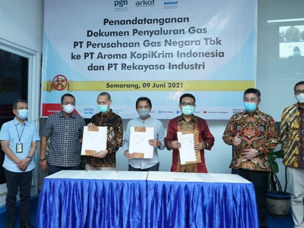 PGN dan PT Aroma Kopi tandatangani perikatan penyaluran gas